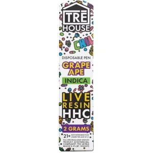 Grape Ape Tre House Live Resin HHC Vape 2G