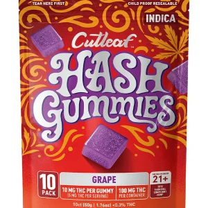 Grape Cutleaf Hash Delta 9 Gummies 10ct