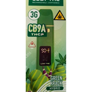 Green Crack Lost THC CB9A V4 Disposable 3G