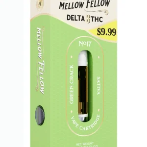 Green Crack Mellow Fellow Classic Delta 8 Vape Cartridge 1ml