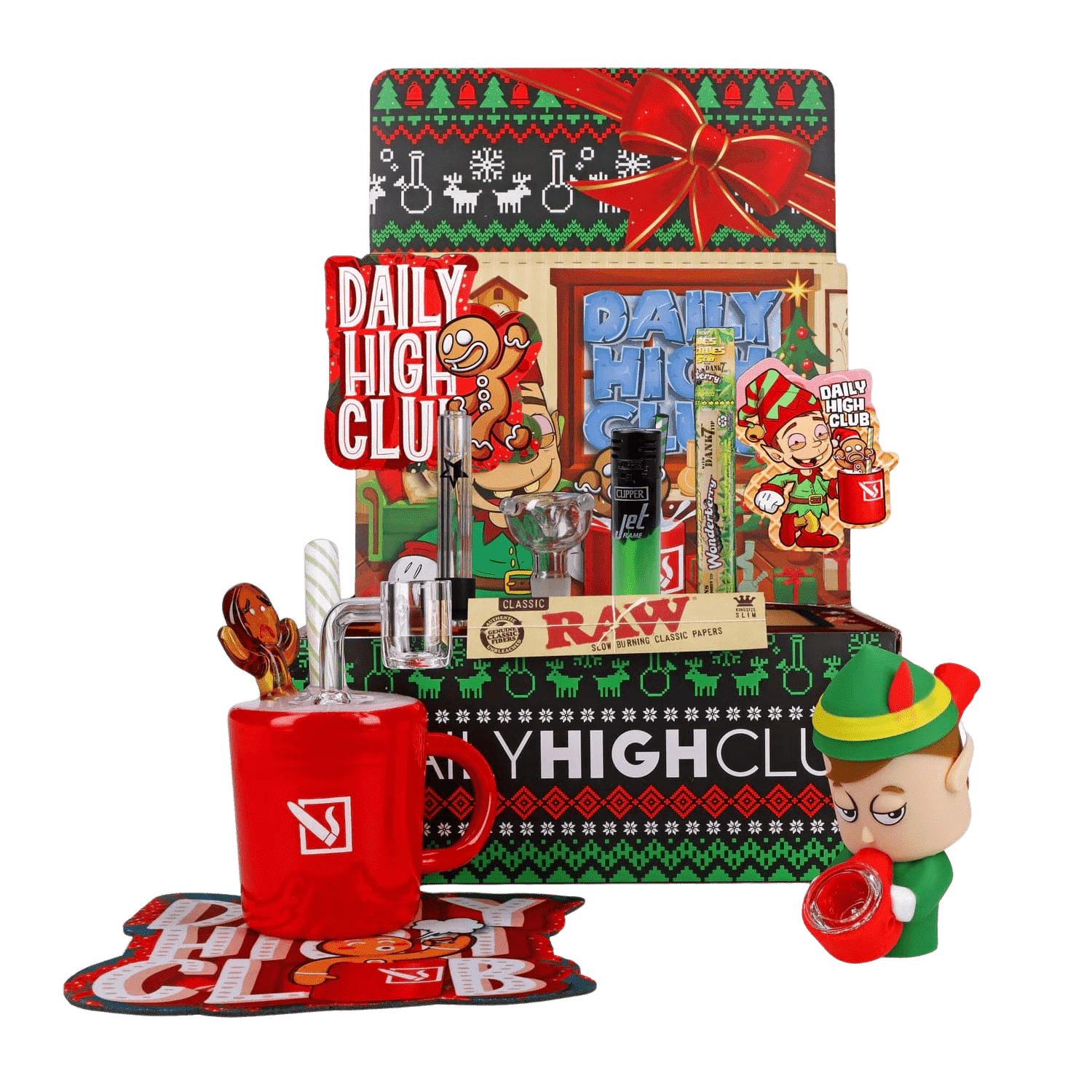 "Happy Holiblaze" Smoking Box