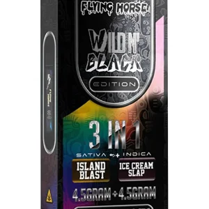 Isladn Blast | Ice Cream Slap Flying Horse Wild'N Black 3in1 Vape 9G