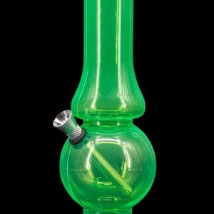 JM Plastics Acrylic Straight Tube Bubble Flare Bong