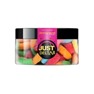 Just Delta 8 Sour Worms Gummies 250mg