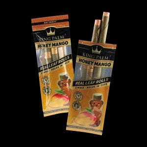 King Palm Honey Mango Mini Flavor Pre Rolled Leaf Tubes - 2 Packs of 2