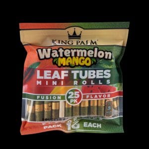 King Palm Mini Watermelon Mango Flavored Pre Roll Leaf Tubes - 25pk
