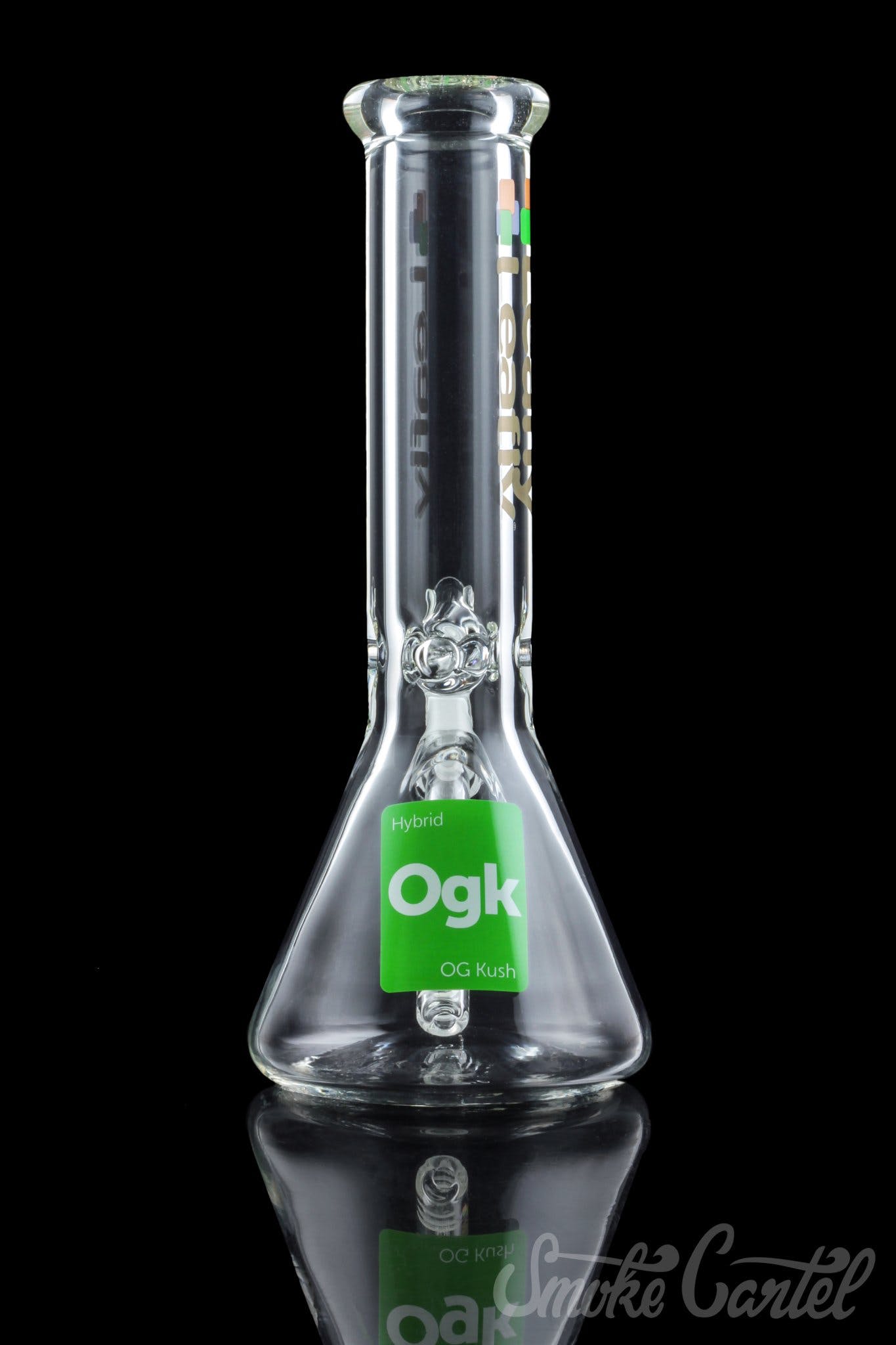 Leafly Strain Tile Beaker Bong - (OG Kush / Maui Wowie / Granddaddy Purp)