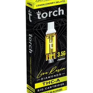 Lemon Cherry Gelato Torch THC-A Live Resin Diamonds 510 Cartridge 3.5G