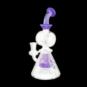 MAV Glass Bent Neck Showerhead Swiss Pyramid Bong