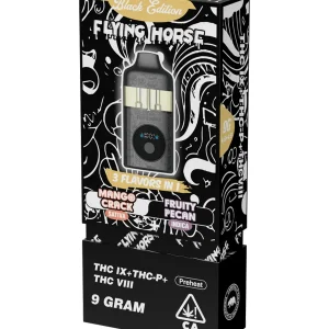 Mango Crack | Fruity Pecan Flying Horse Black Edition Disposable 9G