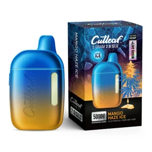 Mango Haze Ice Cutleaf Live Rosin Disposable Vape 5G