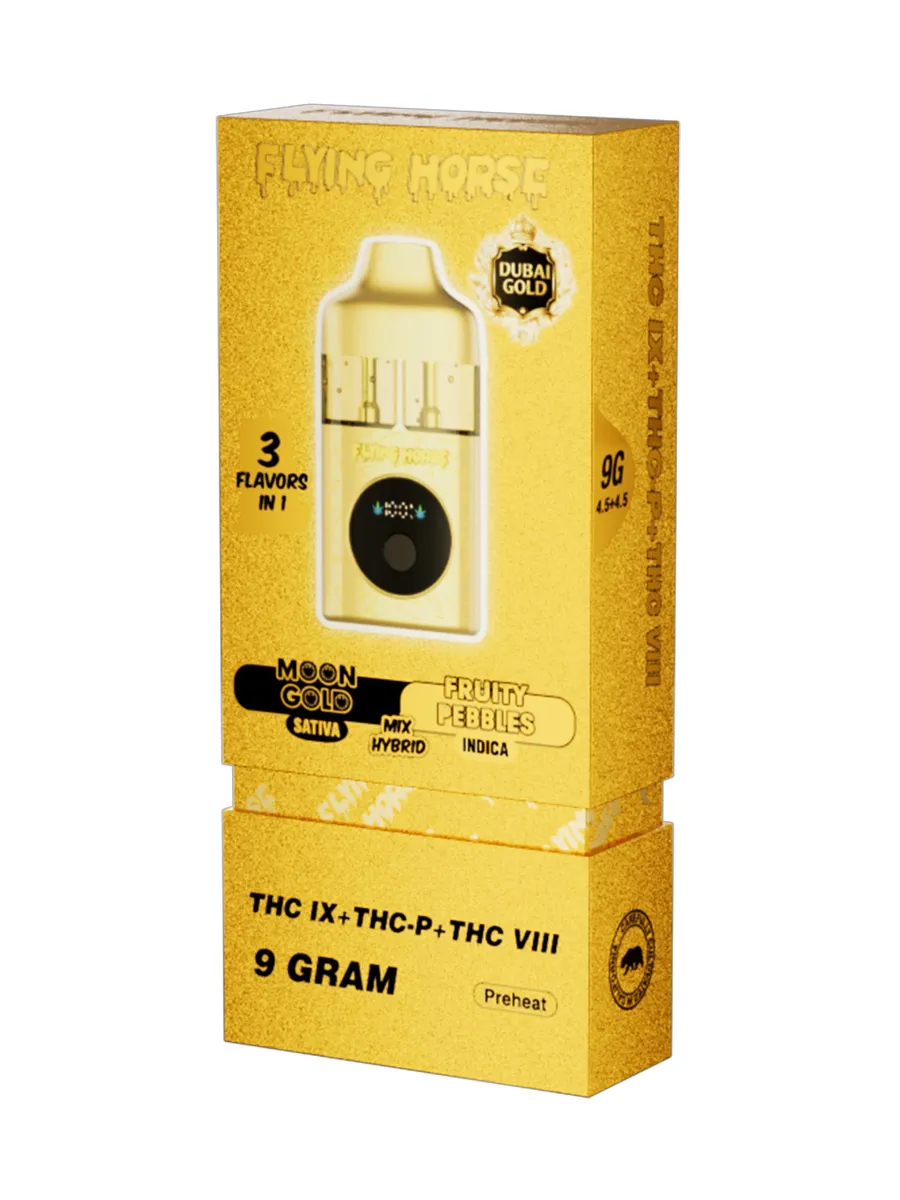 Moon Gold | Fruity Pebbles Flying Horse Dubai Gold 3 in 1 Disposable 9G