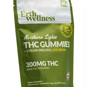 Northern Lights Erth Wellness D9 THC Live Resin Gummies 30ct 300MG