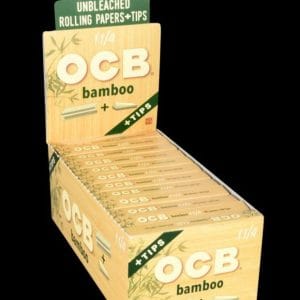 OCB Bamboo Rolling Papers with Tips - 24 Pack