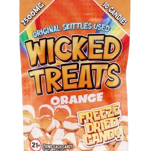 Orange Wicked Treats Freeze Dried THCA | THCP Candy 7500mg
