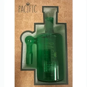 Pacific 90° Full Transparent Glass Colored Catcher With Double Perc Ash Catcher