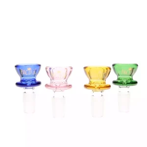 Pacific Ring Grip 14MM Male Joint Diamond Bowl Glass