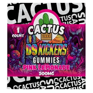 Pink Lemonade Cactus Labs Delta 9 Kickers Gummies 500mg