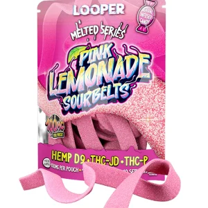 Pink Lemonade Sour Belts Looper Melted Series Hemp D9+THC-JD+THC-P 1000mg