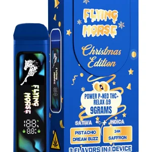 Pistachio Dream Buzz | 24K Saffron Flying Horse THC IX | THC-P | THC VIII 3 Flavors in 1 Christmas Edition 9G