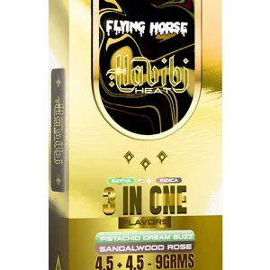 Pistachio Dream Buzz | Sandalwood Rose Flying Horse Habibi Heat Edition 3in1 THC Vape 9G