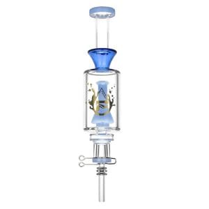 Pulsar Beaker Perc Vapor Vessel 2.0 w/ Quartz Tip | 8.5" | 14mm F - Blue