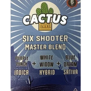 Purple Punch | White Widow | Blue Dream Cactus Labs Six Shooter Master Blend Disposable 6G