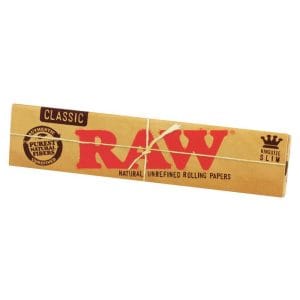 RAW Classic King Size Slim Rolling Papers - 10 Pack