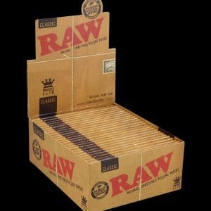 RAW Classic Kingsize Wide or Slim Rolling Papers - 50 Pack