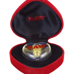 RAW Glass Heart Cone Holder