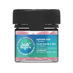 Raging Watermelon Koi High Hopes D8 THC Gummies 50mg