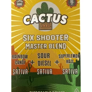 Rainbow Candy | Sour Diesel | Superlemon Haze Cactus Labs Six Shooter Master Blend Disposable 6G