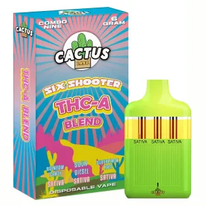 Rainbow Candy | Sour Diesel | Superlemon Haze Cactus Labs Six Shooter THC-A Blend Disposable 6G
