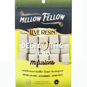 Rambutan Kaffir Lime Kumquat M-Fusions Delta 9 Live Resin Gummies 400mg