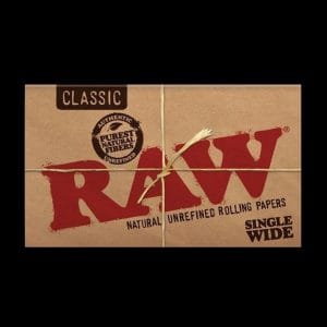 Raw Single Wide Rolling Papers - 25 Pack