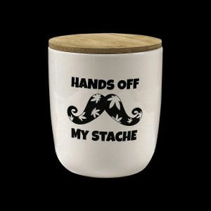 Roast & Toast Hands Off My Stache Storage Jar