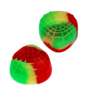 Silicone Teardrop Container - Yellow Green Red