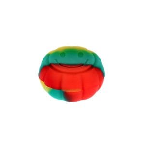 Smiley Pumpkin 6ml Silicone Container - Rasta