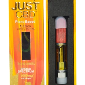 Sour Diesel Just CBD Plant-Based Broad Spectrum Vape Cartridge 1000mg