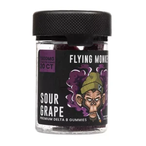 Sour Grape Flying Monkey Delta-8 Gummies 1000mg