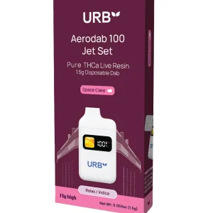 Space Cake URB Aerodab 100 Jet Set Pure THCA Live Resin Disposable 1.5G