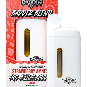 Strawberry Amnesia Exodus Badder Blend THCA Disposable 5G