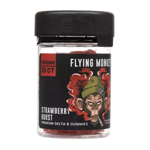 Strawberry Burst Flying Monkey Delta-8 Gummies 1000mg