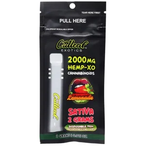 Strawberry Lemonade Sativa Cutleaf Exotics Hemp-XO (THC-O) Vape 2G
