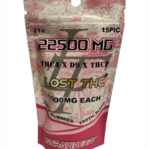Strawberry Lost THC THCA x D9 x THCP Exotic Gummies 22500MG