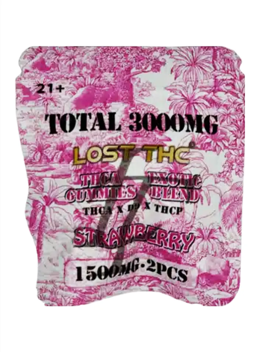Strawberry Lost THC THCA x D9 x THCP Gummies 3000MG