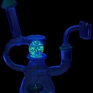 Suspended Glow-in-the-Dark UV Marble Oil Rig