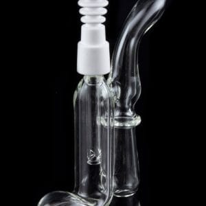 The ""Natural Guy"" Simple Dab Bubbler Recycler Rig with Ceramic Nail