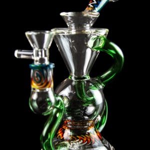 The ""Silent Klein"" Recycler With Inline Perc & Wig Wag Accents