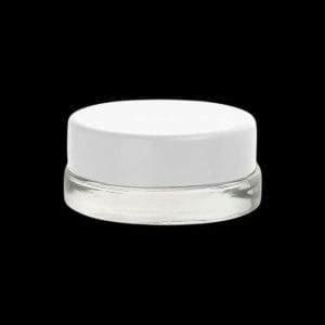 Thick Wall Glass Jar w/ Lid - 7ml - Clear Jar w/ Lid - 450ct